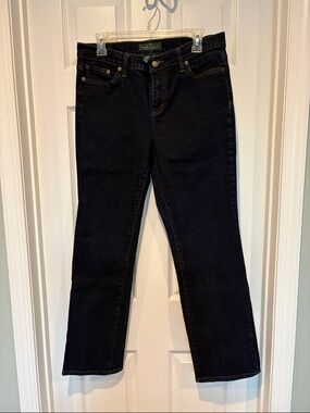 Lauren Ralph Lauren Rinse Straight Leg Jeans